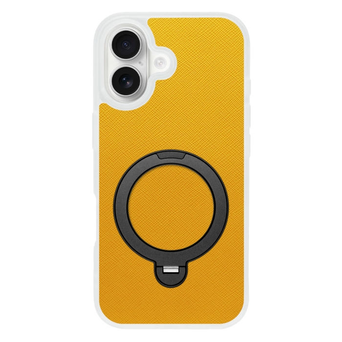 [ LOOF CASUAL MAG-RING Series ] iPhone 17 iPhone17 アイフォン17 iPhone 17 アイフォン 17 スマホケース 背面 ケース カバー ハードケース マグネット内蔵の薄型多機能リング付 スタンド [ iPhone 17 用 ] クリア仕様