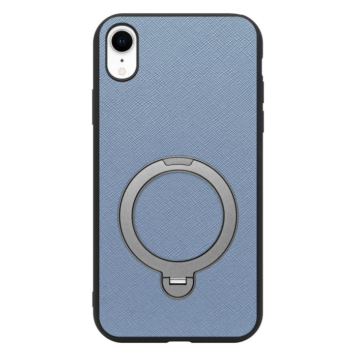 [ LOOF CASUAL MAG-RING Series ] iPhone XR iPhonexr スマホケース 背面 ケース カバー ハードケース マグネット内蔵の薄型多機能リング付 スタンド [ iPhone XR ]