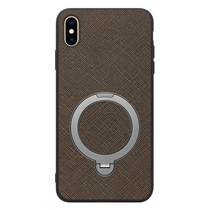 [ LOOF CASUAL MAG-RING Series ] iPhone XS Max iPhonexsmax xsmax スマホケース 背面 ケース カバー ハードケース マグネット内蔵の薄型多機能リング付 スタンド [ iPhone XS Max ]