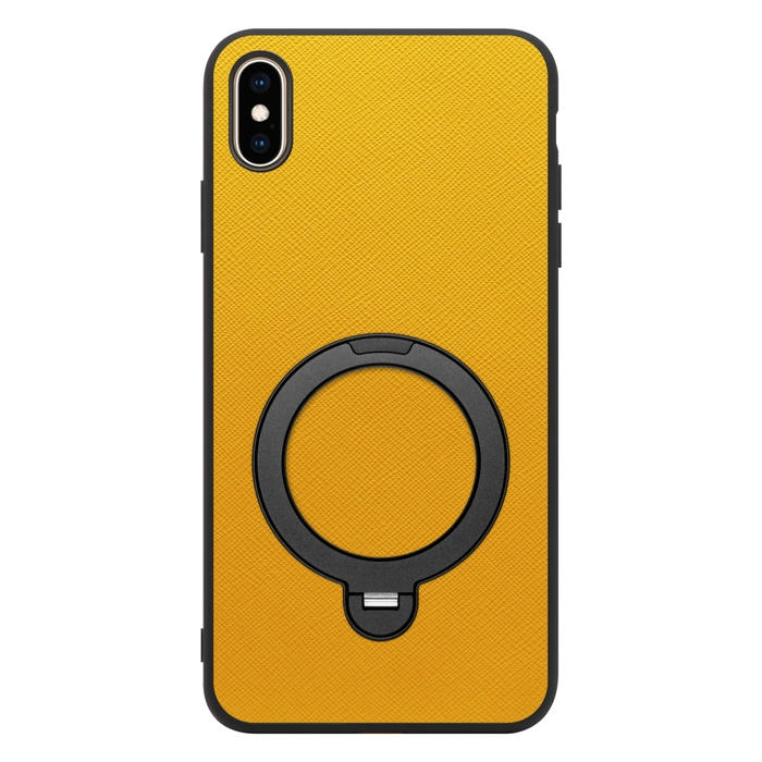 [ LOOF CASUAL MAG-RING Series ] iPhone XS Max iPhonexsmax xsmax スマホケース 背面 ケース カバー ハードケース マグネット内蔵の薄型多機能リング付 スタンド [ iPhone XS Max ]