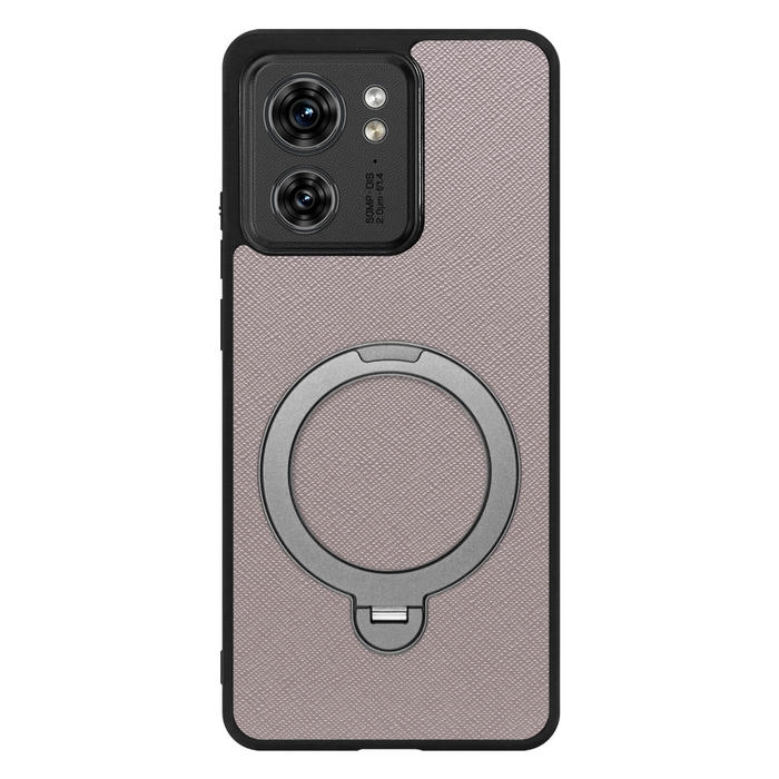 [ LOOF CASUAL MAG-RING Series ] motorola edge 40  スマホケース 背面 ケース カバー ハードケース マグネット内蔵の薄型多機能リング付 スタンド [ motorola edge 40 ]