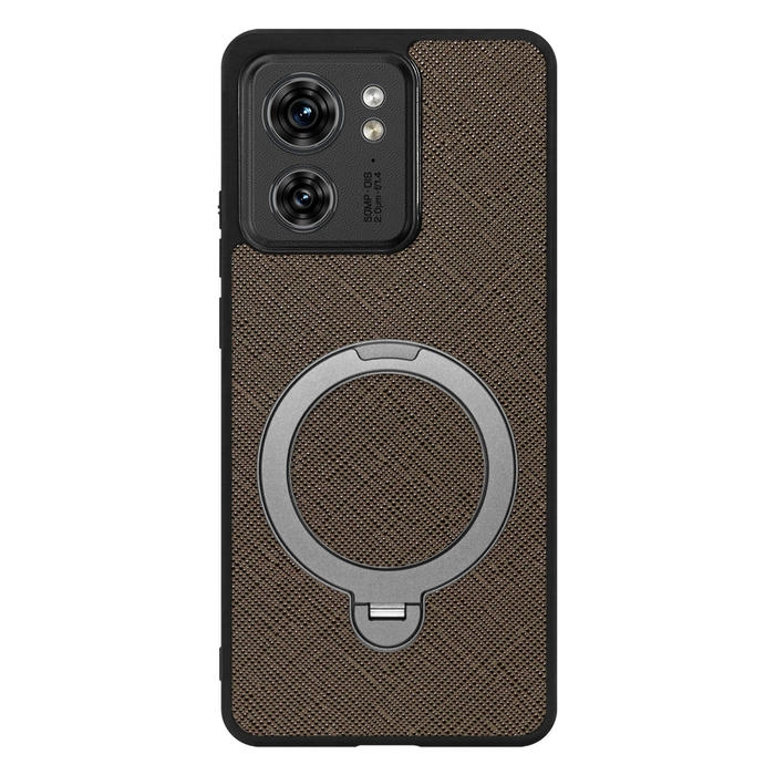 [ LOOF CASUAL MAG-RING Series ] motorola edge 40  スマホケース 背面 ケース カバー ハードケース マグネット内蔵の薄型多機能リング付 スタンド [ motorola edge 40 ]
