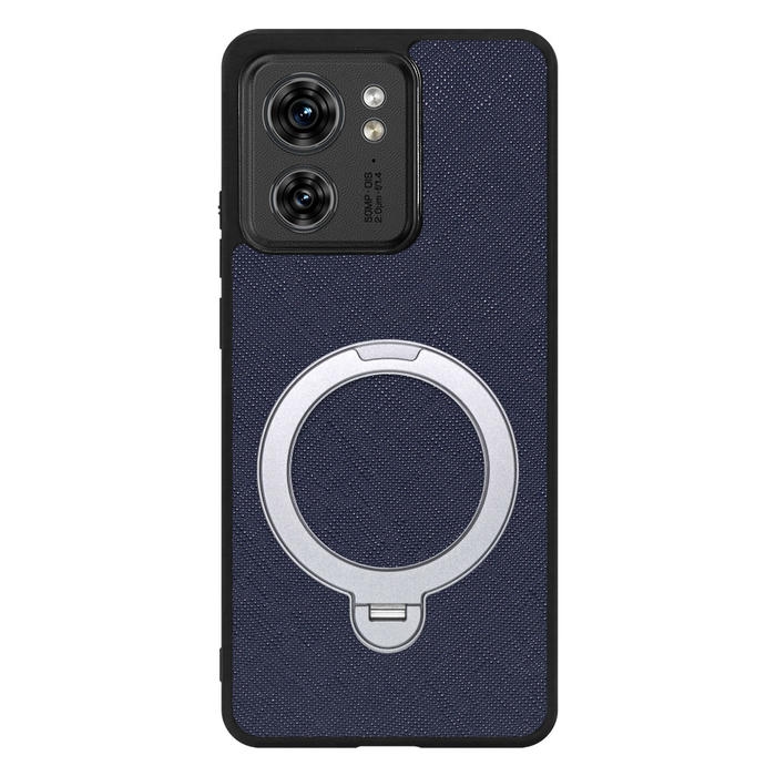 [ LOOF CASUAL MAG-RING Series ] motorola edge 40  スマホケース 背面 ケース カバー ハードケース マグネット内蔵の薄型多機能リング付 スタンド [ motorola edge 40 ]