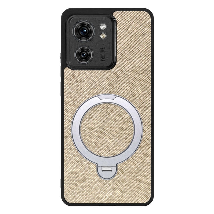 [ LOOF CASUAL MAG-RING Series ] motorola edge 40  スマホケース 背面 ケース カバー ハードケース マグネット内蔵の薄型多機能リング付 スタンド [ motorola edge 40 ]