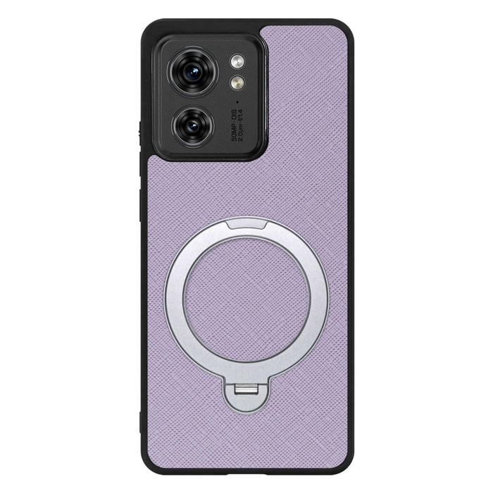 [ LOOF CASUAL MAG-RING Series ] motorola edge 40  スマホケース 背面 ケース カバー ハードケース マグネット内蔵の薄型多機能リング付 スタンド [ motorola edge 40 ]
