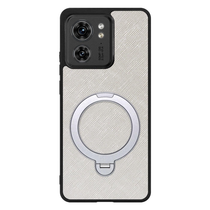 [ LOOF CASUAL MAG-RING Series ] motorola edge 40  スマホケース 背面 ケース カバー ハードケース マグネット内蔵の薄型多機能リング付 スタンド [ motorola edge 40 ]