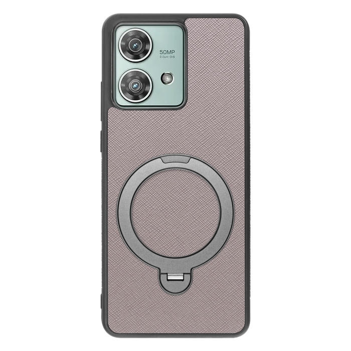 [ LOOF CASUAL MAG-RING Series ] motorola edge 40 neo motorola edge40neo スマホケース 背面 ケース カバー ハードケース マグネット内蔵の薄型多機能リング付 スタンド [ motorola edge 40 neo ]