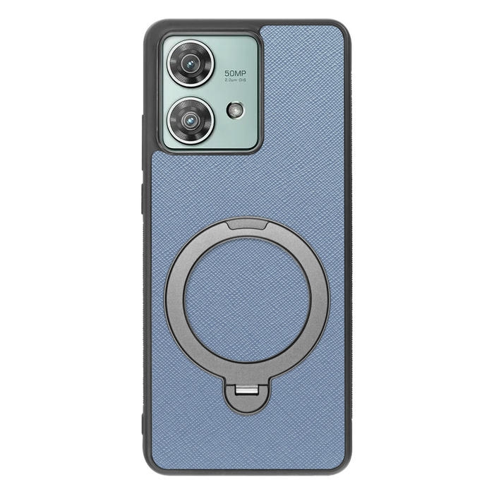 [ LOOF CASUAL MAG-RING Series ] motorola edge 40 neo motorola edge40neo スマホケース 背面 ケース カバー ハードケース マグネット内蔵の薄型多機能リング付 スタンド [ motorola edge 40 neo ]