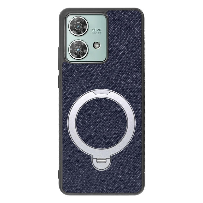 [ LOOF CASUAL MAG-RING Series ] motorola edge 40 neo motorola edge40neo スマホケース 背面 ケース カバー ハードケース マグネット内蔵の薄型多機能リング付 スタンド [ motorola edge 40 neo ]