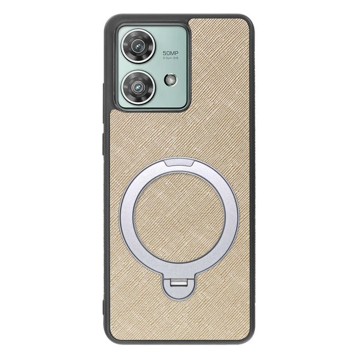 [ LOOF CASUAL MAG-RING Series ] motorola edge 40 neo motorola edge40neo スマホケース 背面 ケース カバー ハードケース マグネット内蔵の薄型多機能リング付 スタンド [ motorola edge 40 neo ]
