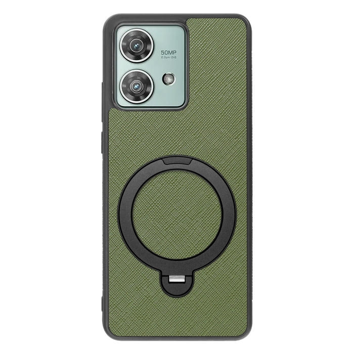 [ LOOF CASUAL MAG-RING Series ] motorola edge 40 neo motorola edge40neo スマホケース 背面 ケース カバー ハードケース マグネット内蔵の薄型多機能リング付 スタンド [ motorola edge 40 neo ]