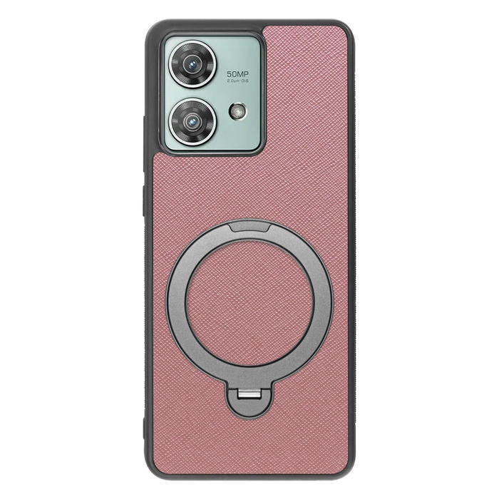 [ LOOF CASUAL MAG-RING Series ] motorola edge 40 neo motorola edge40neo スマホケース 背面 ケース カバー ハードケース マグネット内蔵の薄型多機能リング付 スタンド [ motorola edge 40 neo ]