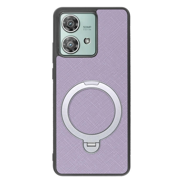 [ LOOF CASUAL MAG-RING Series ] motorola edge 40 neo motorola edge40neo スマホケース 背面 ケース カバー ハードケース マグネット内蔵の薄型多機能リング付 スタンド [ motorola edge 40 neo ]