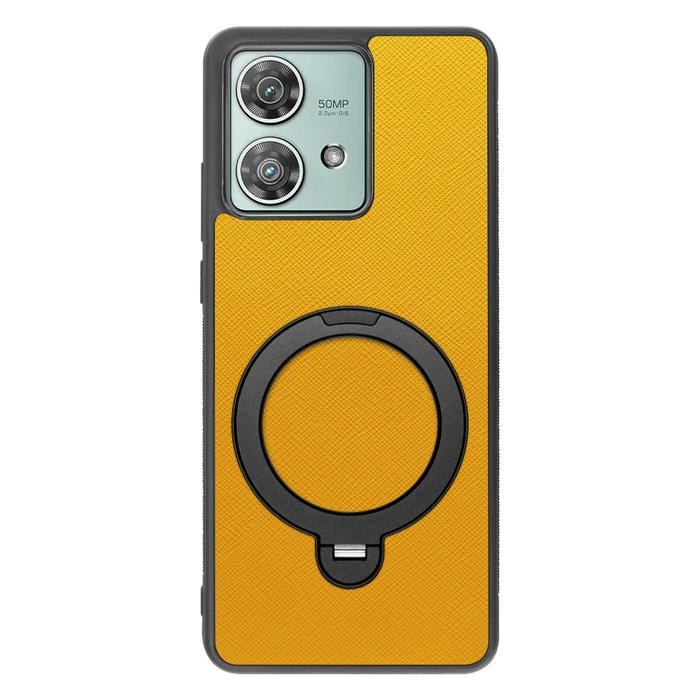 [ LOOF CASUAL MAG-RING Series ] motorola edge 40 neo motorola edge40neo スマホケース 背面 ケース カバー ハードケース マグネット内蔵の薄型多機能リング付 スタンド [ motorola edge 40 neo ]