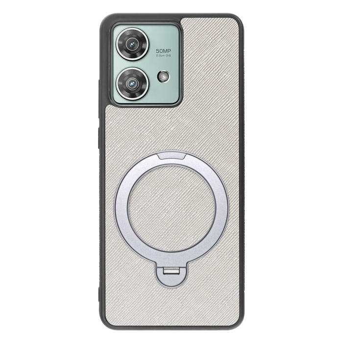 [ LOOF CASUAL MAG-RING Series ] motorola edge 40 neo motorola edge40neo スマホケース 背面 ケース カバー ハードケース マグネット内蔵の薄型多機能リング付 スタンド [ motorola edge 40 neo ]