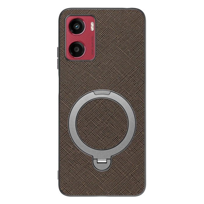 [ LOOF CASUAL MAG-RING Series ] moto g05 motorola スマホケース 背面 ケース カバー ハードケース マグネット内蔵の薄型多機能リング付 スタンド [ moto g05 ]