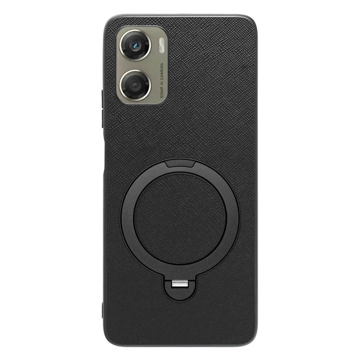 [ LOOF CASUAL MAG-RING Series ] moto g06 モトローラ XT2535-6 スマホケース 背面 ケース カバー ハードケース マグネット内蔵の薄型多機能リング付 スタンド [ moto g06 ]