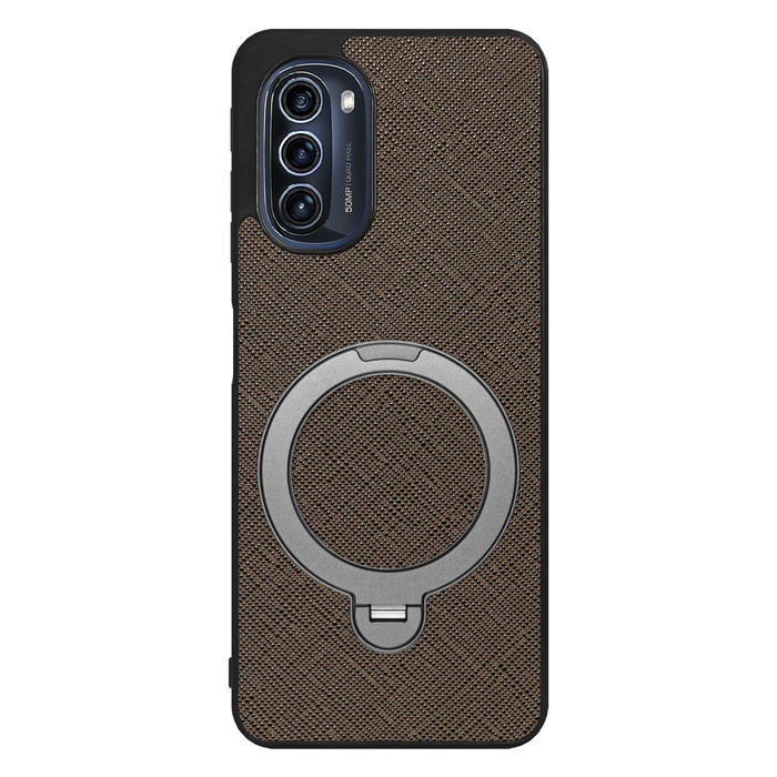 [ LOOF CASUAL MAG-RING Series ] moto g52j 5G motog52j5g motog52j スマホケース 背面 ケース カバー ハードケース マグネット内蔵の薄型多機能リング付 スタンド [ moto g52j 5G ]