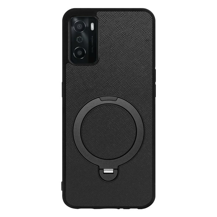 [ LOOF CASUAL MAG-RING Series ] OPPO A55s 5G CPH2309 / A102OP a55s5g スマホケース 背面 ケース カバー ハードケース マグネット内蔵の薄型多機能リング付 スタンド [ OPPO A55s 5G ]