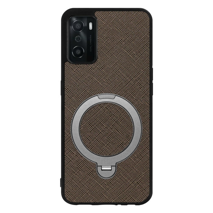 [ LOOF CASUAL MAG-RING Series ] OPPO A55s 5G CPH2309 / A102OP a55s5g スマホケース 背面 ケース カバー ハードケース マグネット内蔵の薄型多機能リング付 スタンド [ OPPO A55s 5G ]