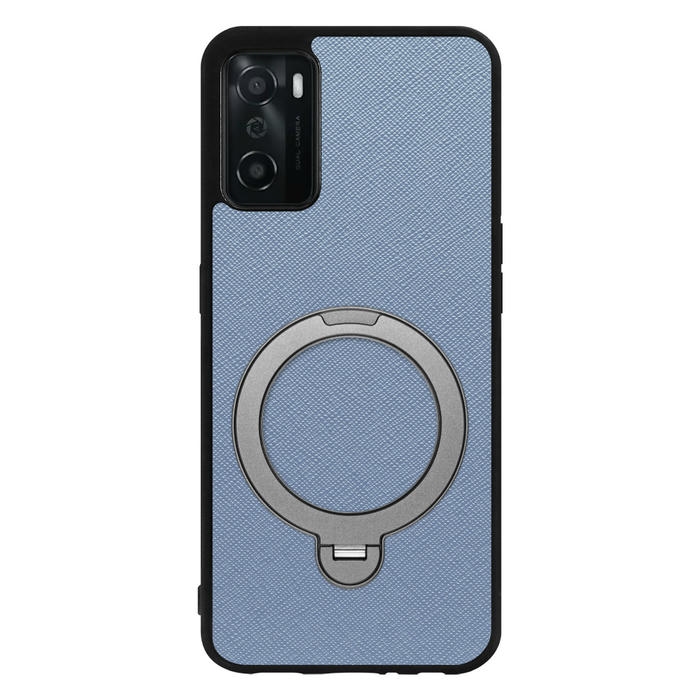 [ LOOF CASUAL MAG-RING Series ] OPPO A55s 5G CPH2309 / A102OP a55s5g スマホケース 背面 ケース カバー ハードケース マグネット内蔵の薄型多機能リング付 スタンド [ OPPO A55s 5G ]