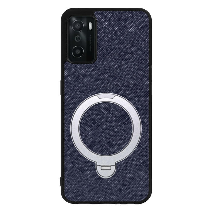 [ LOOF CASUAL MAG-RING Series ] OPPO A55s 5G CPH2309 / A102OP a55s5g スマホケース 背面 ケース カバー ハードケース マグネット内蔵の薄型多機能リング付 スタンド [ OPPO A55s 5G ]