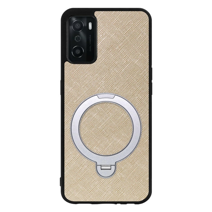 [ LOOF CASUAL MAG-RING Series ] OPPO A55s 5G CPH2309 / A102OP a55s5g スマホケース 背面 ケース カバー ハードケース マグネット内蔵の薄型多機能リング付 スタンド [ OPPO A55s 5G ]