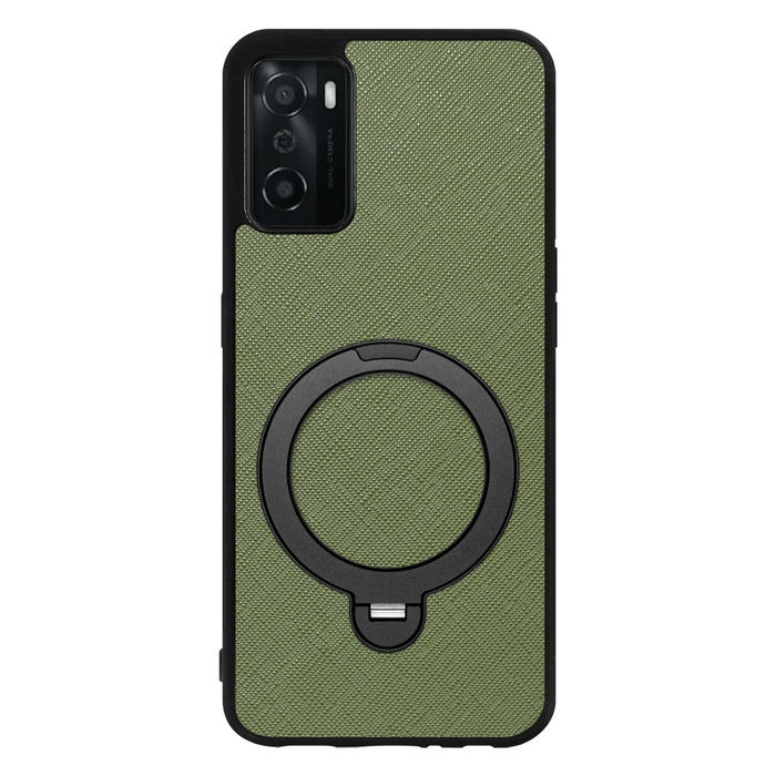 [ LOOF CASUAL MAG-RING Series ] OPPO A55s 5G CPH2309 / A102OP a55s5g スマホケース 背面 ケース カバー ハードケース マグネット内蔵の薄型多機能リング付 スタンド [ OPPO A55s 5G ]