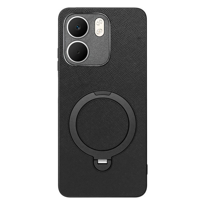[ LOOF CASUAL MAG-RING Series ] OPPO A5x オッポ スマホケース 背面 ケース カバー ハードケース マグネット内蔵の薄型多機能リング付 スタンド [ OPPO A5x 用 ]