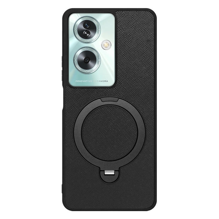 [ LOOF CASUAL MAG-RING Series ] OPPO A79 5G A795G スマホケース 背面 ケース カバー ハードケース マグネット内蔵の薄型多機能リング付 スタンド [ OPPO A79 5G ]