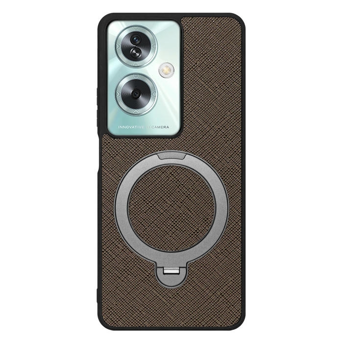 [ LOOF CASUAL MAG-RING Series ] OPPO A79 5G A795G スマホケース 背面 ケース カバー ハードケース マグネット内蔵の薄型多機能リング付 スタンド [ OPPO A79 5G ]