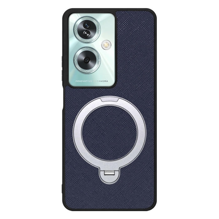 [ LOOF CASUAL MAG-RING Series ] OPPO A79 5G A795G スマホケース 背面 ケース カバー ハードケース マグネット内蔵の薄型多機能リング付 スタンド [ OPPO A79 5G ]