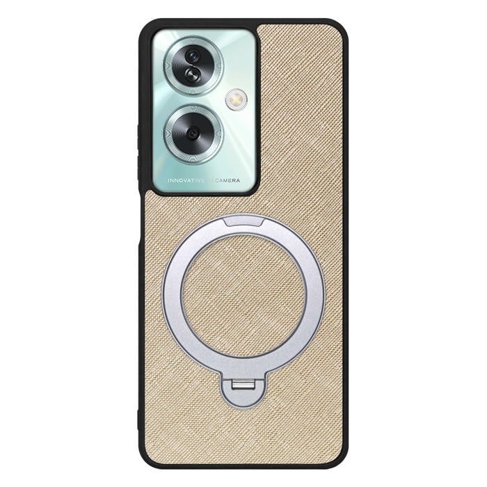 [ LOOF CASUAL MAG-RING Series ] OPPO A79 5G A795G スマホケース 背面 ケース カバー ハードケース マグネット内蔵の薄型多機能リング付 スタンド [ OPPO A79 5G ]