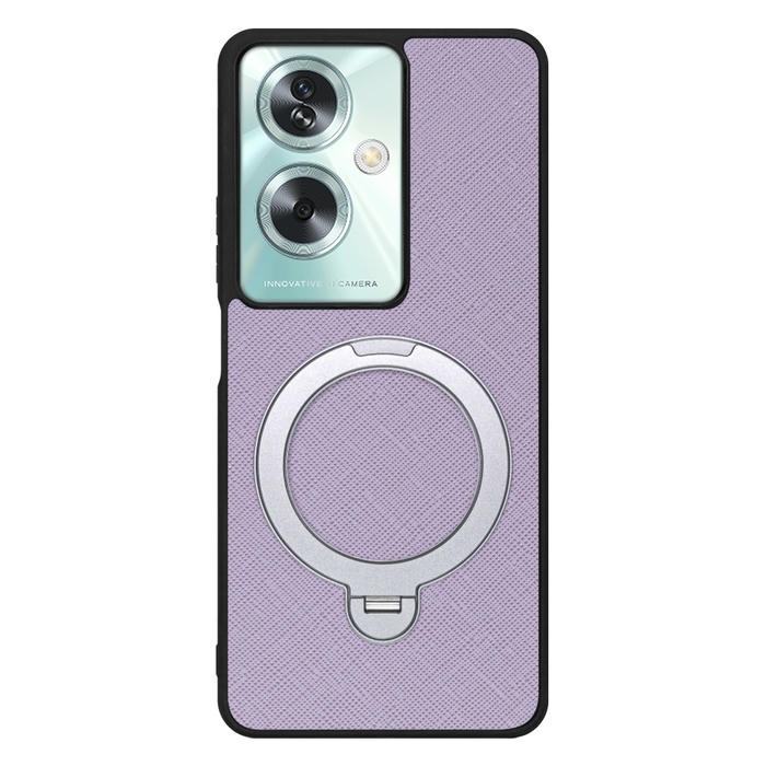 [ LOOF CASUAL MAG-RING Series ] OPPO A79 5G A795G スマホケース 背面 ケース カバー ハードケース マグネット内蔵の薄型多機能リング付 スタンド [ OPPO A79 5G ]