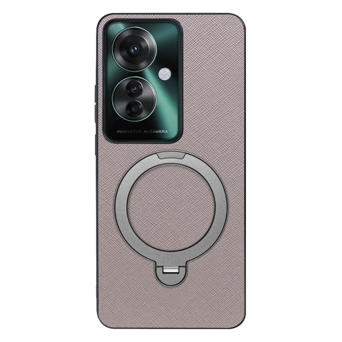 [ LOOF CASUAL MAG-RING Series ] OPPO Reno11 A  スマホケース 背面 ケース カバー ハードケース マグネット内蔵の薄型多機能リング付 スタンド [ OPPO Reno11 A ]
