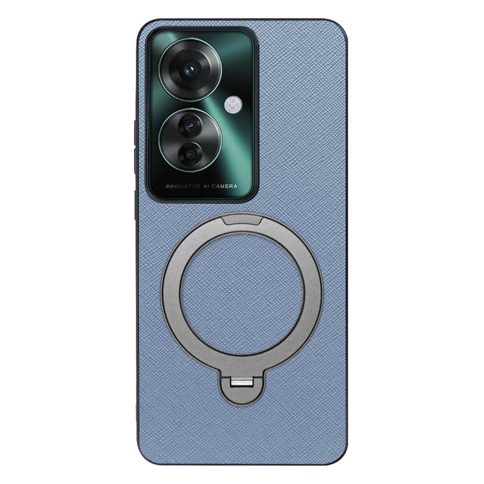 [ LOOF CASUAL MAG-RING Series ] OPPO Reno11 A  スマホケース 背面 ケース カバー ハードケース マグネット内蔵の薄型多機能リング付 スタンド [ OPPO Reno11 A ]