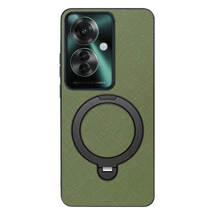 [ LOOF CASUAL MAG-RING Series ] OPPO Reno11 A  スマホケース 背面 ケース カバー ハードケース マグネット内蔵の薄型多機能リング付 スタンド [ OPPO Reno11 A ]