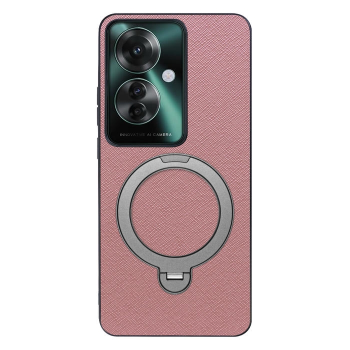 [ LOOF CASUAL MAG-RING Series ] OPPO Reno11 A  スマホケース 背面 ケース カバー ハードケース マグネット内蔵の薄型多機能リング付 スタンド [ OPPO Reno11 A ]