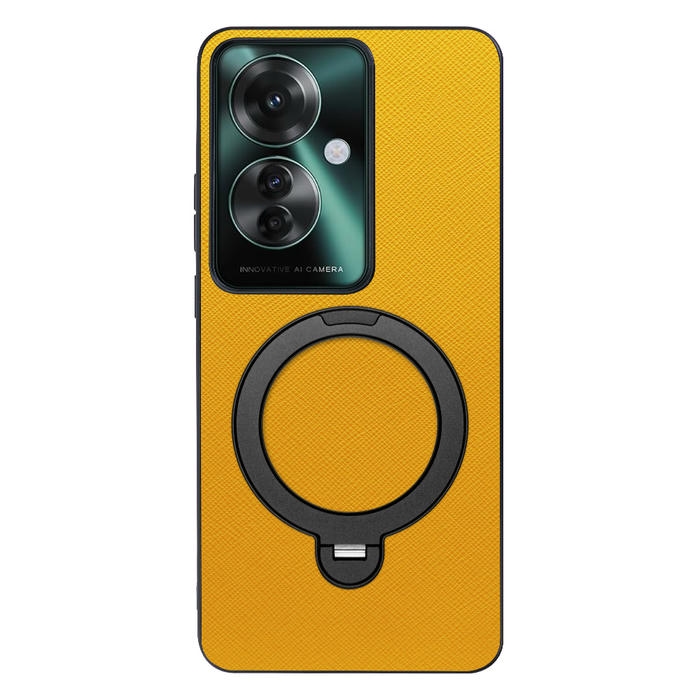 [ LOOF CASUAL MAG-RING Series ] OPPO Reno11 A  スマホケース 背面 ケース カバー ハードケース マグネット内蔵の薄型多機能リング付 スタンド [ OPPO Reno11 A ]