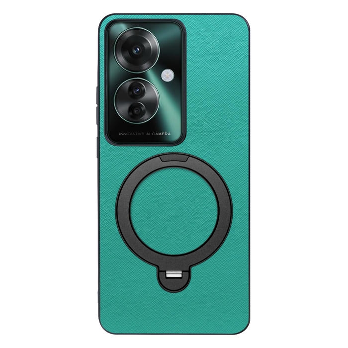 [ LOOF CASUAL MAG-RING Series ] OPPO Reno11 A  スマホケース 背面 ケース カバー ハードケース マグネット内蔵の薄型多機能リング付 スタンド [ OPPO Reno11 A ]