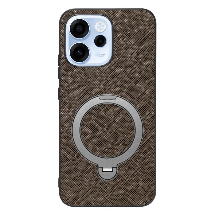 [ LOOF CASUAL MAG-RING Series ] OPPO Reno15 A CPH2801 A601OP スマホケース 背面 ケース カバー ハードケース マグネット内蔵の薄型多機能リング付 スタンド [ OPPO Reno15 A ]