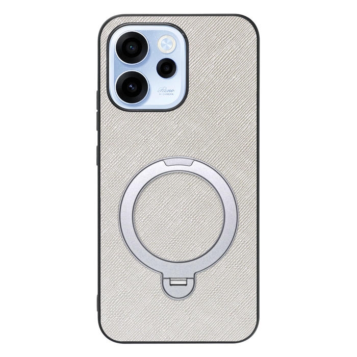 [ LOOF CASUAL MAG-RING Series ] OPPO Reno15 A CPH2801 A601OP スマホケース 背面 ケース カバー ハードケース マグネット内蔵の薄型多機能リング付 スタンド [ OPPO Reno15 A ]