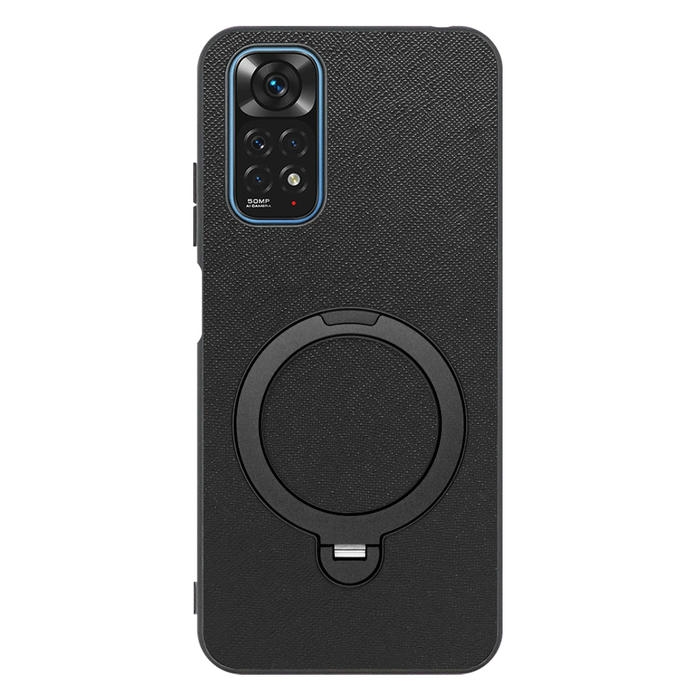 [ LOOF CASUAL MAG-RING Series ] Xiaomi Redmi Note 11 redminote11 note11 スマホケース 背面 ケース カバー ハードケース マグネット内蔵の薄型多機能リング付 スタンド [ Redmi Note 11 ]