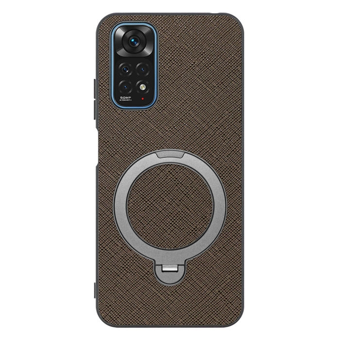 [ LOOF CASUAL MAG-RING Series ] Xiaomi Redmi Note 11 redminote11 note11 スマホケース 背面 ケース カバー ハードケース マグネット内蔵の薄型多機能リング付 スタンド [ Redmi Note 11 ]