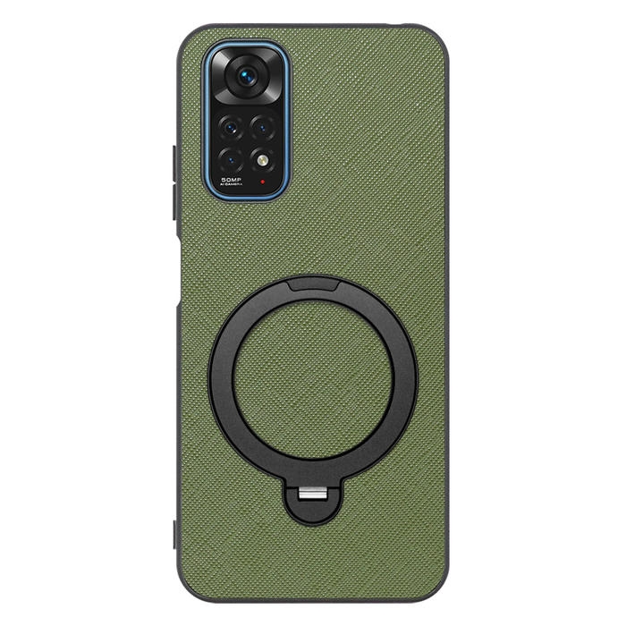[ LOOF CASUAL MAG-RING Series ] Xiaomi Redmi Note 11 redminote11 note11 スマホケース 背面 ケース カバー ハードケース マグネット内蔵の薄型多機能リング付 スタンド [ Redmi Note 11 ]