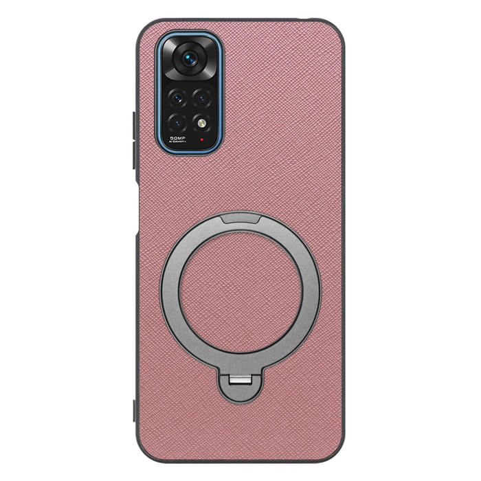 [ LOOF CASUAL MAG-RING Series ] Xiaomi Redmi Note 11 redminote11 note11 スマホケース 背面 ケース カバー ハードケース マグネット内蔵の薄型多機能リング付 スタンド [ Redmi Note 11 ]