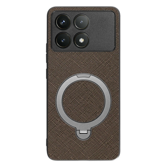 [ LOOF CASUAL MAG-RING Series ] POCO F6 Pro  スマホケース 背面 ケース カバー ハードケース マグネット内蔵の薄型多機能リング付 スタンド [ POCO F6 Pro ]