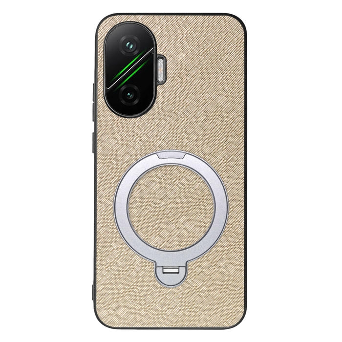 [ LOOF CASUAL MAG-RING Series ] POCO F7 Xiaomi シャオミ スマホケース 背面 ケース カバー ハードケース マグネット内蔵の薄型多機能リング付 スタンド [ POCO F7 ]