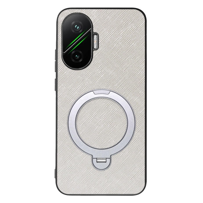 [ LOOF CASUAL MAG-RING Series ] POCO F7 Xiaomi シャオミ スマホケース 背面 ケース カバー ハードケース マグネット内蔵の薄型多機能リング付 スタンド [ POCO F7 ]