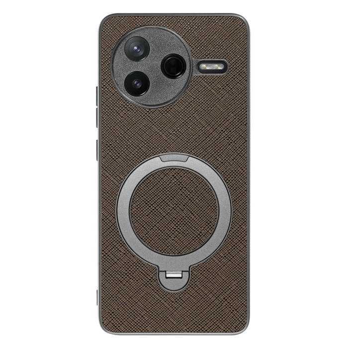 [ LOOF CASUAL MAG-RING Series ] POCO F7 Pro Xiaomi シャオミ スマホケース 背面 ケース カバー ハードケース マグネット内蔵の薄型多機能リング付 スタンド [ POCO F7 Pro ]
